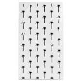 Palmboom silhouet patroon kustreizen chic klein cadeauzakje (Achterkant)