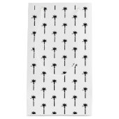 Palmboom silhouet patroon kustreizen chic klein cadeauzakje (Voorkant)