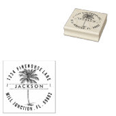 palmboom — Stempel van het retouradres (Gestempeld)