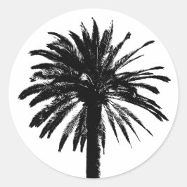 Palmboom stickers | Strand bruiloft envelop sealer