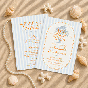 Palmboom Strand Bach Club Meidenavakantie Kaart