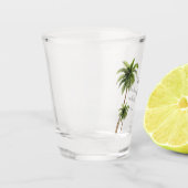 Palmboom Strand Bestemming Bachelorette Favor Shot Glas (Links)