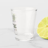 Palmboom Strand Bestemming Bachelorette Favor Shot Glas (Rechts)