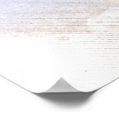 Palmboom Strand Tropische Bruiloft Banner Poster (Hoek)