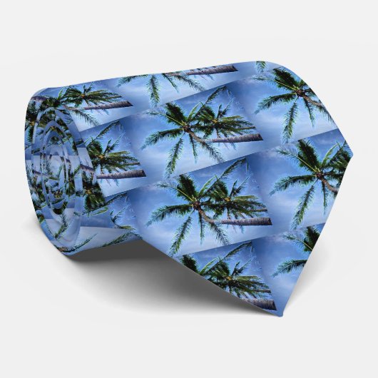 Palmboom Stropdas (Opgerold)