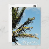 Palmboom tegen de hemel in Florida Briefkaart (Voorkant / Achterkant)
