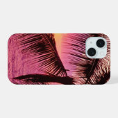 Palmboom telefoonhoesje iPhone 15 case (Achterkant horizontaal)