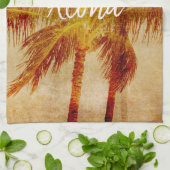 Palmboom  theedoek (Gevouwen)