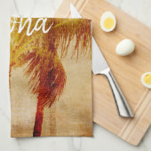 Palmboom  theedoek (Quarter Fold)