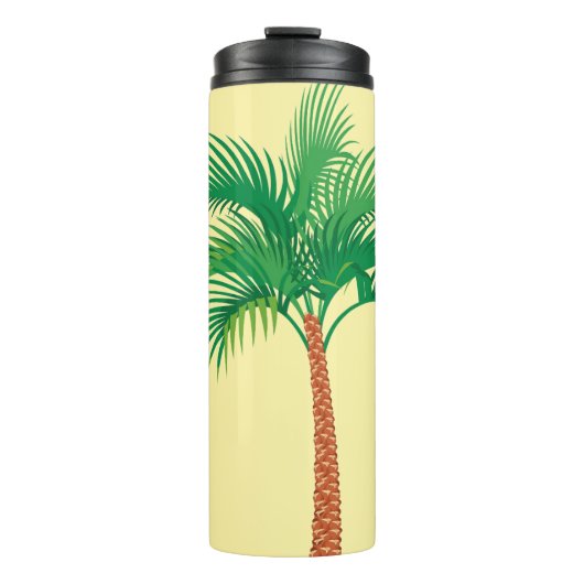 Palmboom Thermal Tumbler Thermosbeker (Voorkant)