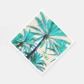 Palmboom Tiki Luau Party servetten (Hoek)