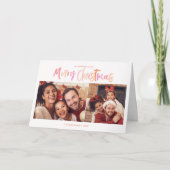 Palmboom Tropical Christmas 2 Foto gevouwen Kaart (Voorkant)