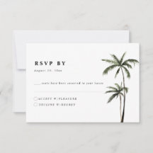 Palmboom Tropical Island Minimale strand Wedding