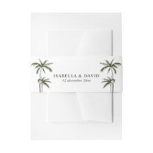 Palmboom Tropical Minimal Green Wedding