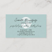 Palmboom Tropical Minimal Logo Visitekaartje (Achterkant)