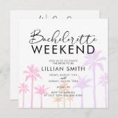 Palmboom Tropisch Afscheidscade Weekend Kaart (Voorkant / Achterkant)