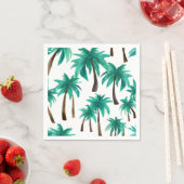 Palmboom Tropisch Aquarel Servet (Insitu)