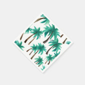 Palmboom Tropisch Aquarel Servet (Hoek)