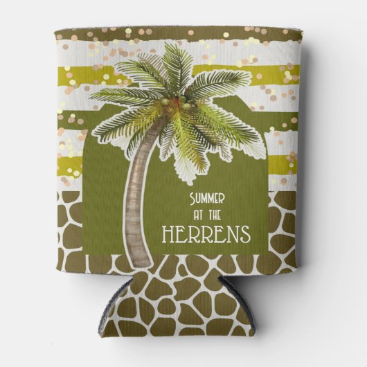 Palmboom Tropisch Blikjeskoeler (Voorkant)