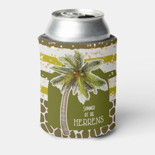 Palmboom Tropisch Blikjeskoeler (Blikje Achterkant)