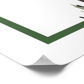  palmboom Tropisch Elegant Persoonlijk Poster (Hoek)