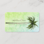 Palmboom tropisch groen Elegant Visitekaartje (Voorkant)