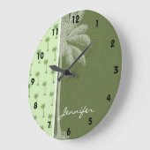 Palmboom; tropisch grote klok (Hoek)