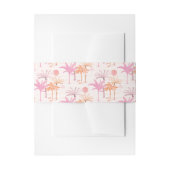 palmboom Tropisch huwelijk Uitnodigingen Wikkel (Voorkant Voorbeeld)