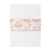 palmboom Tropisch huwelijk Uitnodigingen Wikkel (Achterkant Voorbeeld)