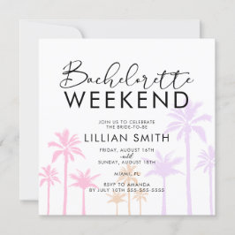Palmboom Tropisch Meisje-onder-ons Weekend Kaart