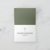 Palmboom Tropisch | Minimale bruiloft Bedankkaart (Binnen)