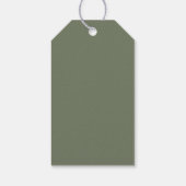 Palmboom Tropisch | Minimale weddenschap voor Labe Cadeaulabel (Achterkant)