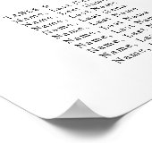 Palmboom Tropisch | Minimale weduwenkaart Poster (Hoek)