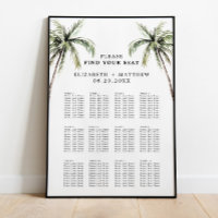 Palmboom Tropisch | Minimale weduwenkaart