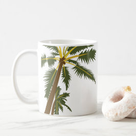 Palmboom Tropisch strand Koffiemok