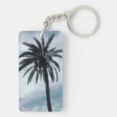 Palmboom tropische foto sleutelring sleutelhanger (achterkant)