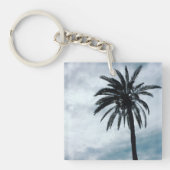 Palmboom tropische foto sleutelring sleutelhanger (Voorkant)