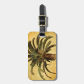 palmboom - Tropische Gepersonaliseerd Sjabloon Bagagelabel (Voorkant verticaal)