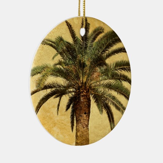  palmboom - Tropische Gepersonaliseerd Sjabloon Keramisch Ornament (Rechts)