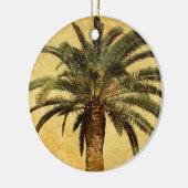  palmboom - Tropische Gepersonaliseerd Sjabloon Keramisch Ornament (Links)
