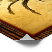 palmboom - Tropische Gepersonaliseerd Sjabloon Poster (Hoek)