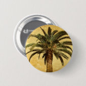  palmboom - Tropische Gepersonaliseerd Sjabloon Ronde Button 5,7 Cm (Voorkant /achterkant)