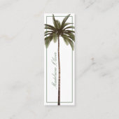  palmboom Tropische legant Mini Visitekaartje (Voorkant)