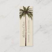  palmboom Tropische legant Mini Visitekaartje (Voorkant)