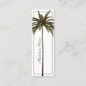  palmboom Tropische legant Mini Visitekaartje (Voorkant)