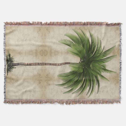  palmboom Tropische legante marmer Deken (Voorkant)