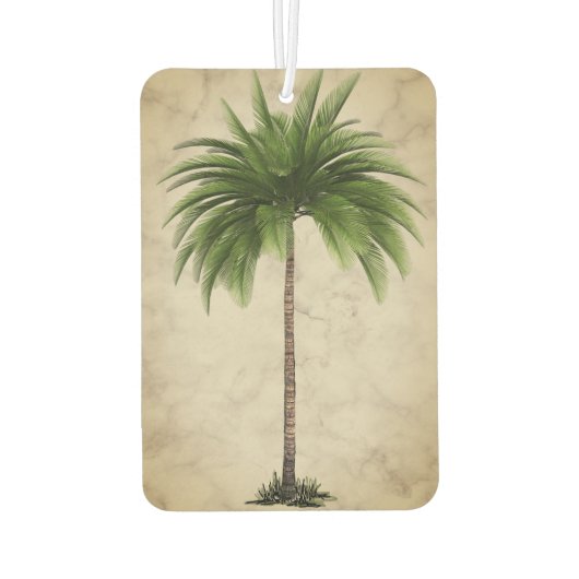  palmboom Tropische legante marmer Luchtverfrisser (Achterkant)