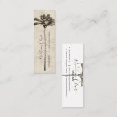  palmboom Tropische legante marmer Mini Visitekaartje (Voorkant / Achterkant)