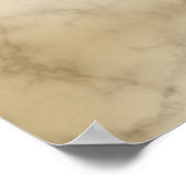 palmboom Tropische legante marmer Poster (Hoek)