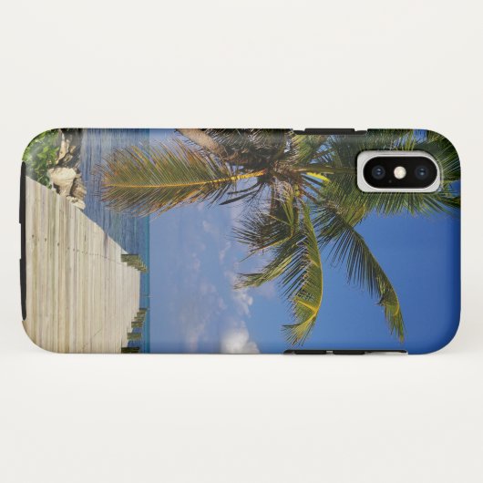 Palmboom Tropische Oostzee Case-Mate iPhone Case (Achterkant (horizontaal))